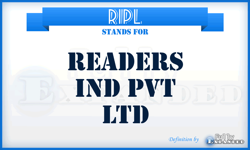 RIPL - Readers Ind Pvt Ltd