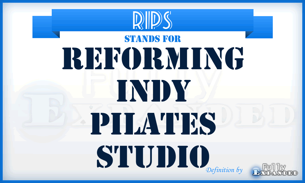 RIPS - Reforming Indy Pilates Studio