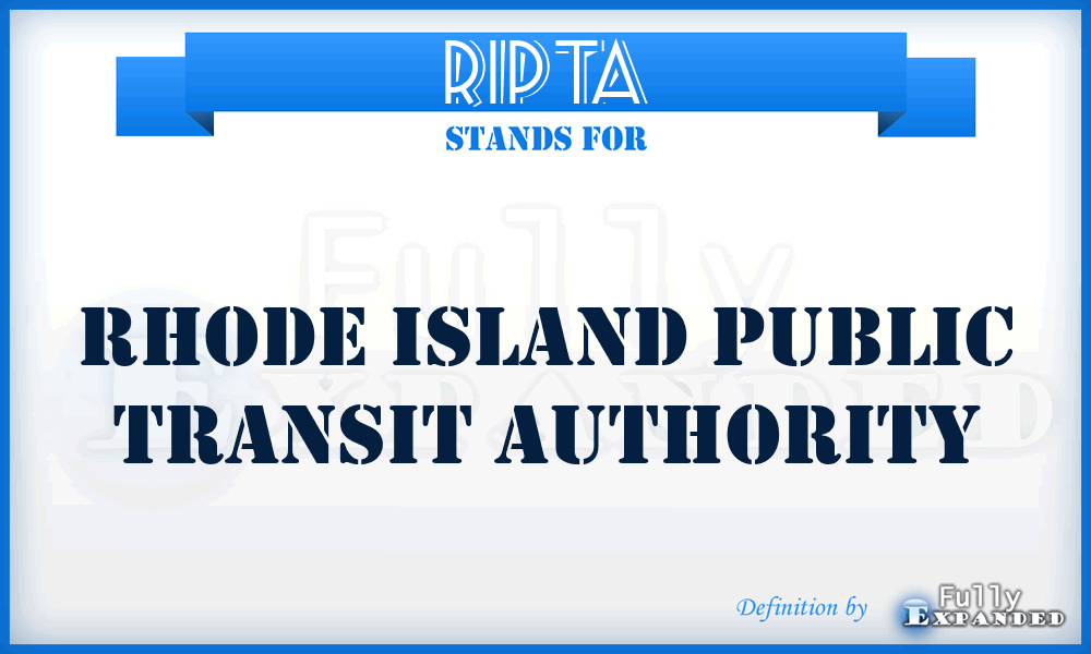 RIPTA - Rhode Island Public Transit Authority