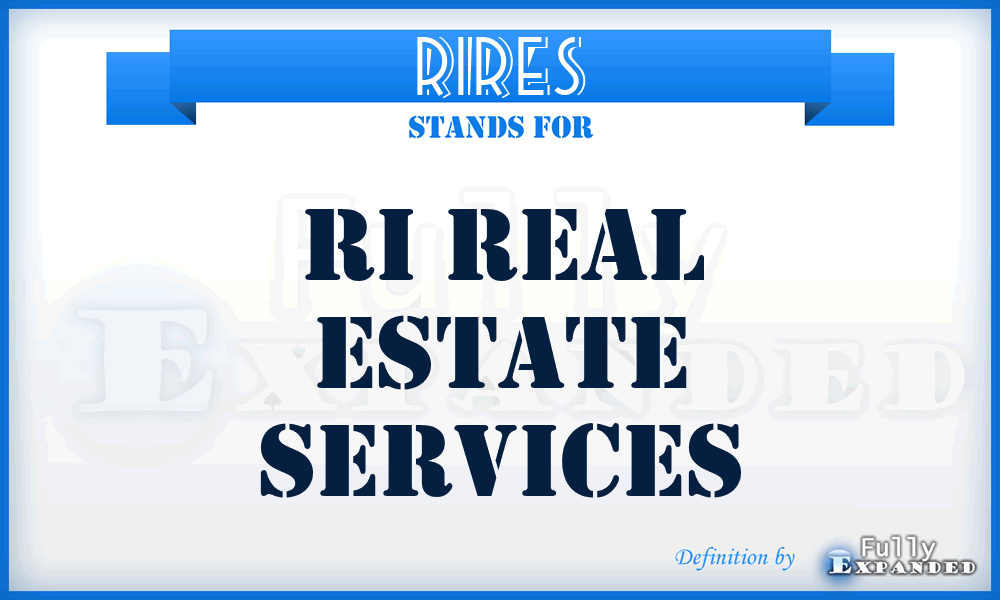 RIRES - RI Real Estate Services