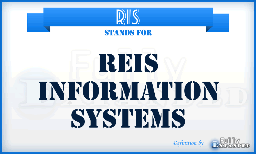 RIS - Reis Information Systems