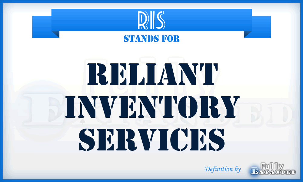 RIS - Reliant Inventory Services