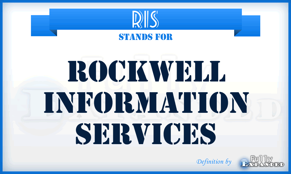 RIS - Rockwell Information Services