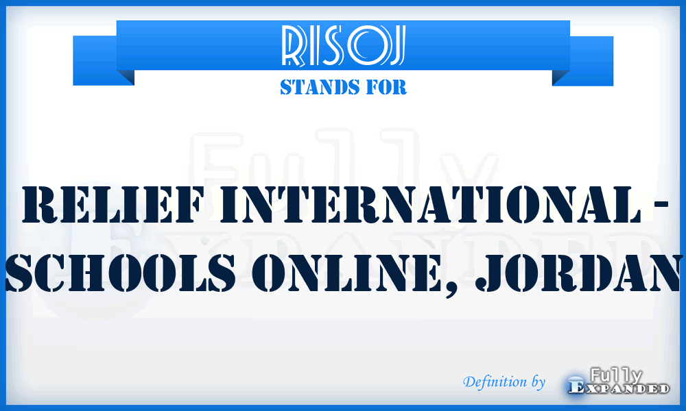 RISOJ - Relief International - Schools Online, Jordan
