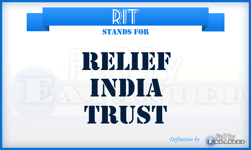 RIT - Relief India Trust