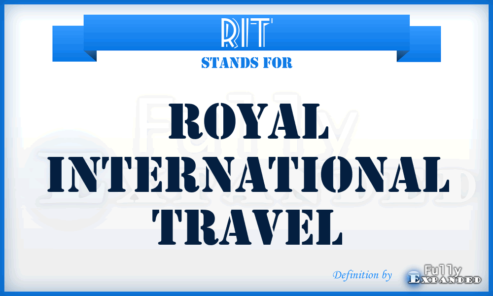 RIT - Royal International Travel