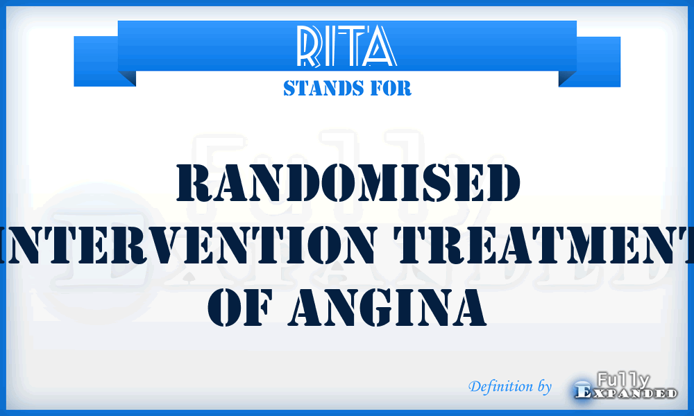 RITA - Randomised Intervention Treatment Of Angina