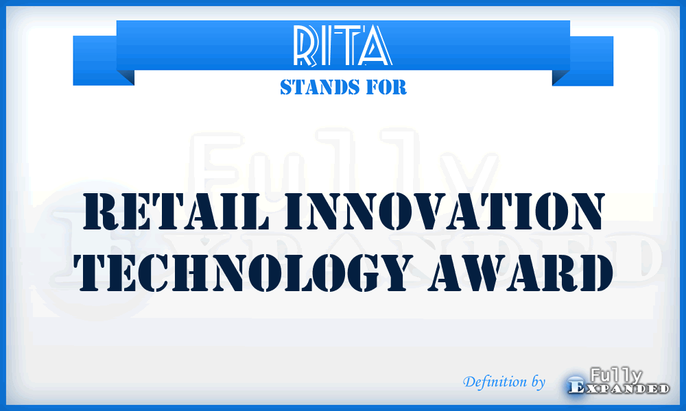 RITA - Retail Innovation Technology Award