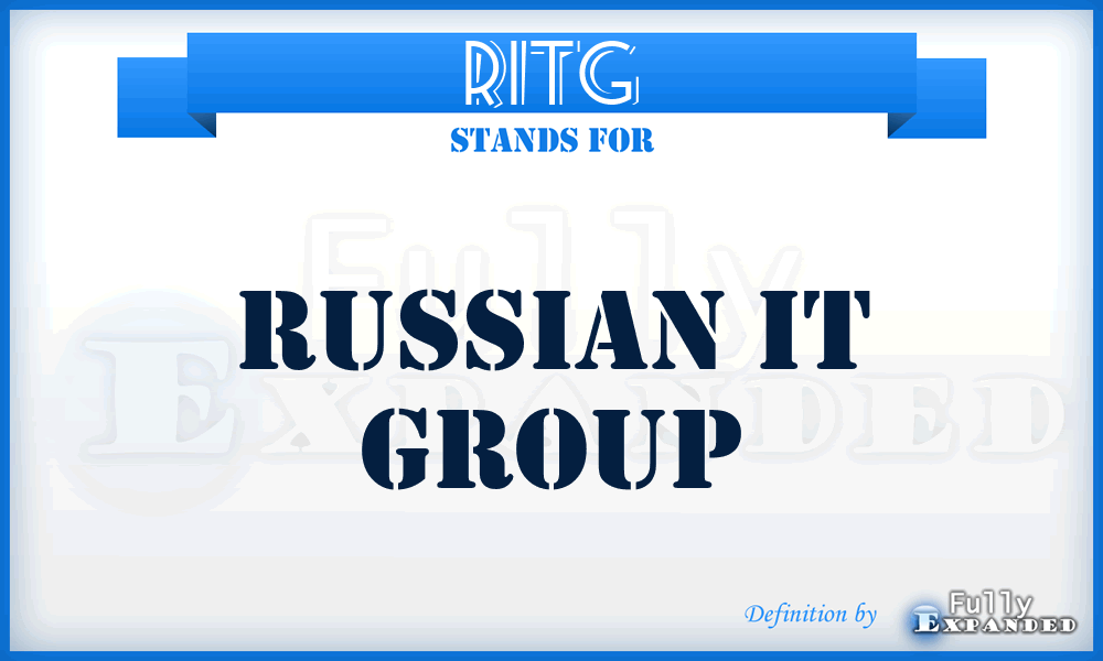 RITG - Russian IT Group