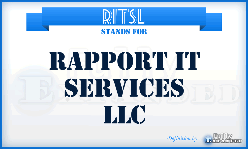RITSL - Rapport IT Services LLC