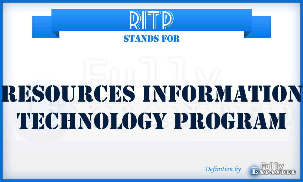 RITP - Resources Information Technology Program