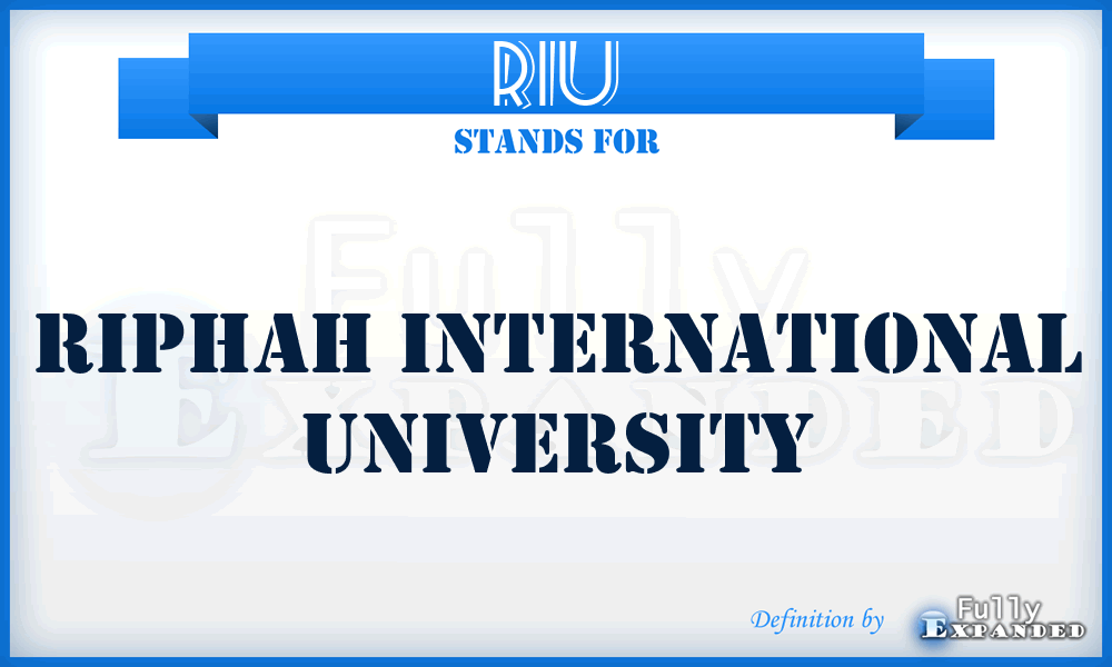 RIU - Riphah International University