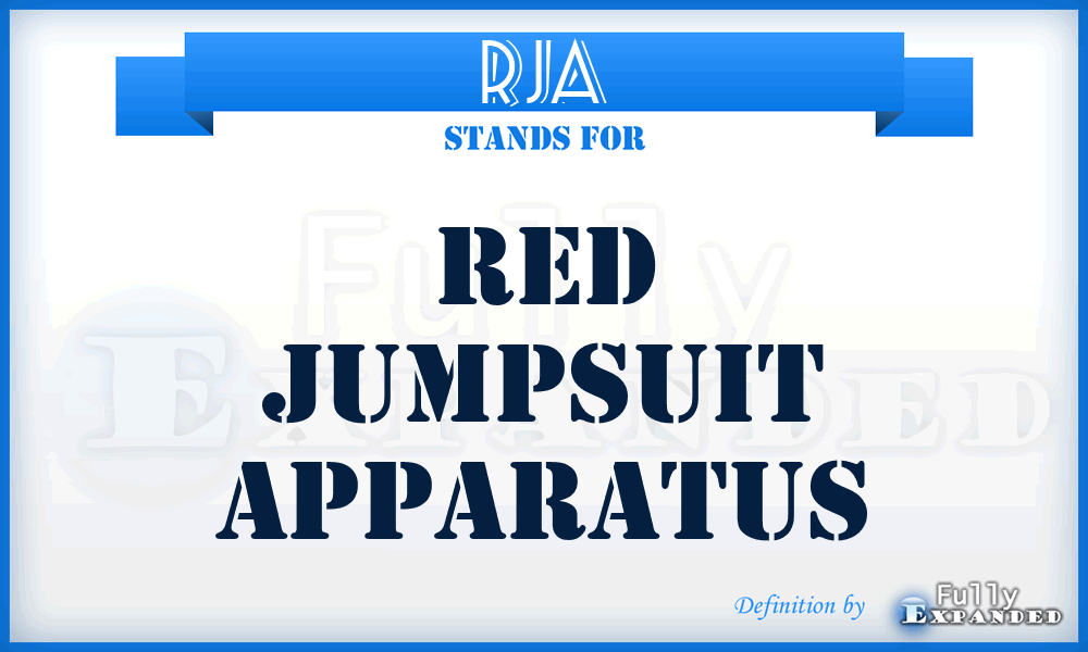 RJA - Red Jumpsuit Apparatus