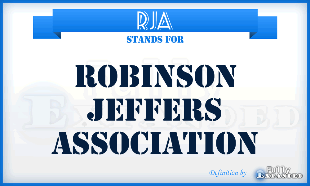 RJA - Robinson Jeffers Association