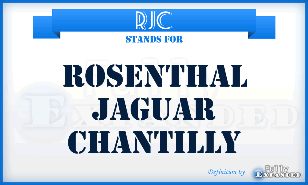 RJC - Rosenthal Jaguar Chantilly