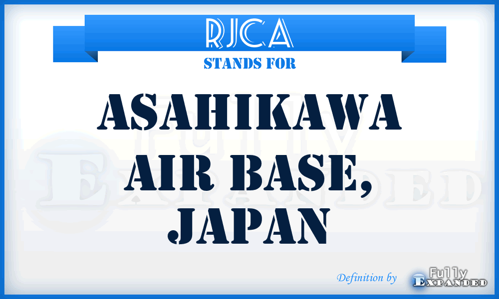 RJCA - Asahikawa Air Base, Japan
