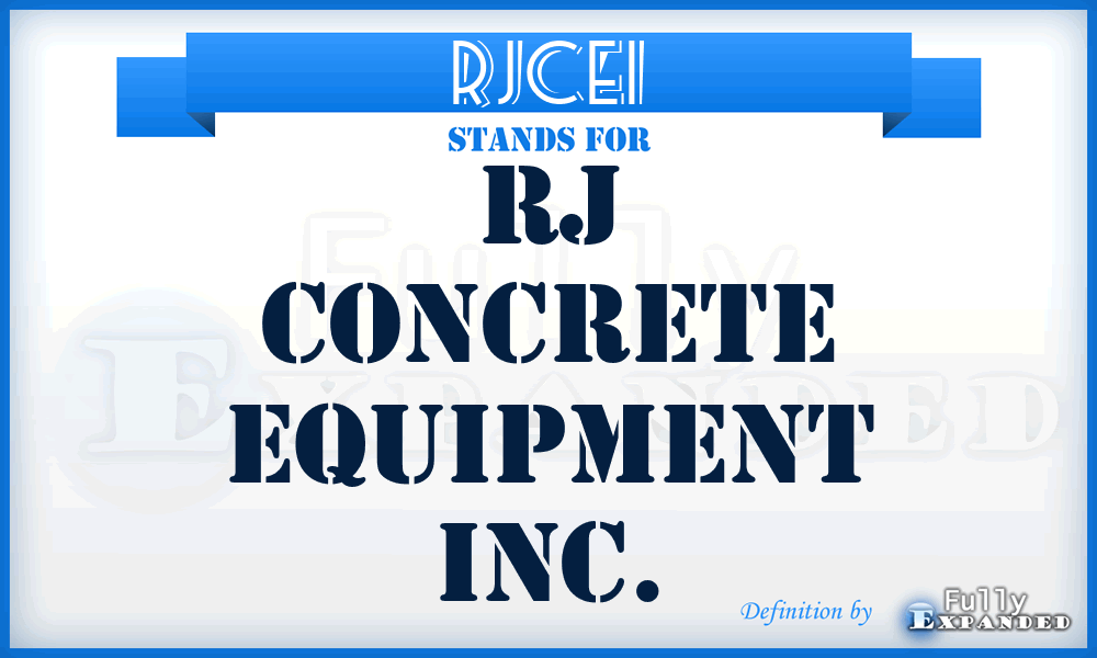 RJCEI - RJ Concrete Equipment Inc.