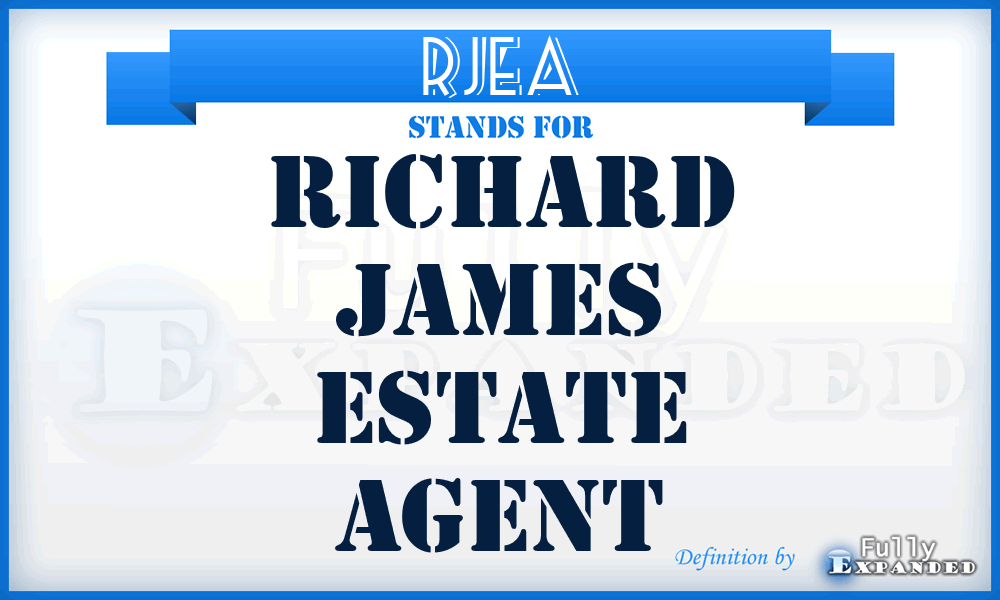 RJEA - Richard James Estate Agent