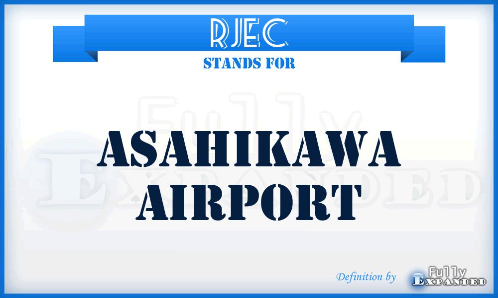 RJEC - Asahikawa airport