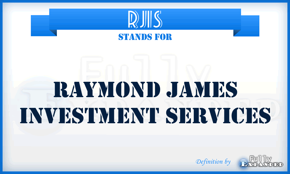 RJIS - Raymond James Investment Services