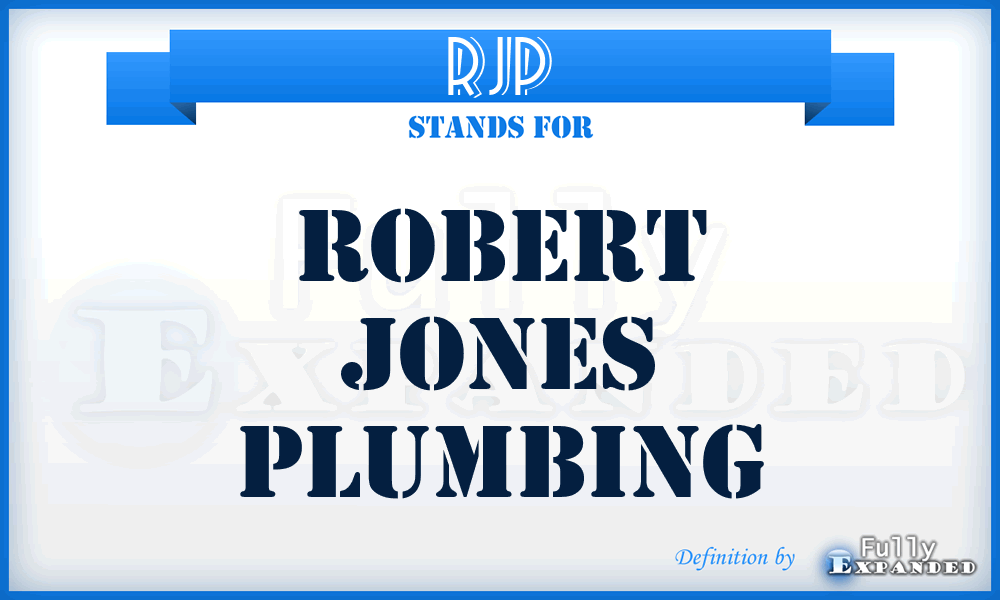 RJP - Robert Jones Plumbing