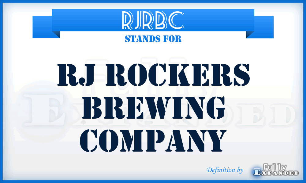RJRBC - RJ Rockers Brewing Company