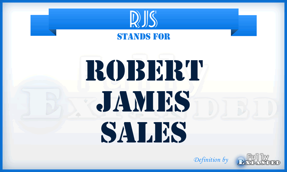 RJS - Robert James Sales