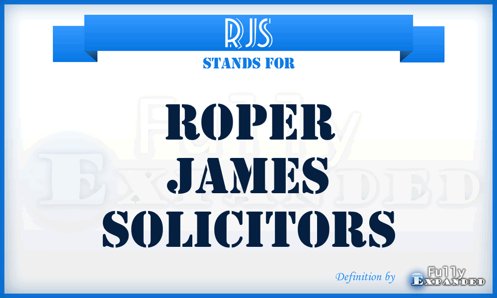 RJS - Roper James Solicitors