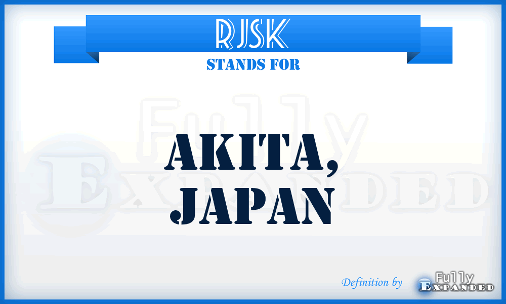 RJSK - Akita, Japan