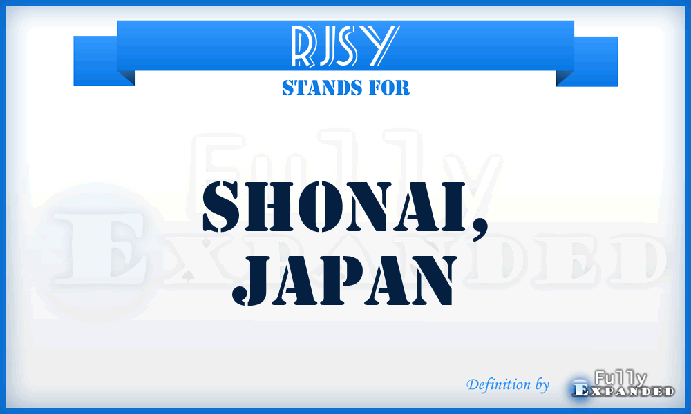RJSY - Shonai, Japan