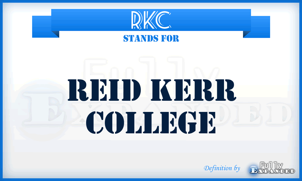 RKC - Reid Kerr College
