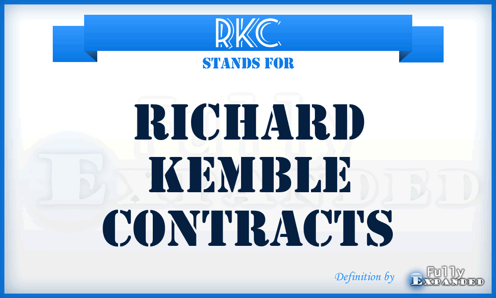 RKC - Richard Kemble Contracts