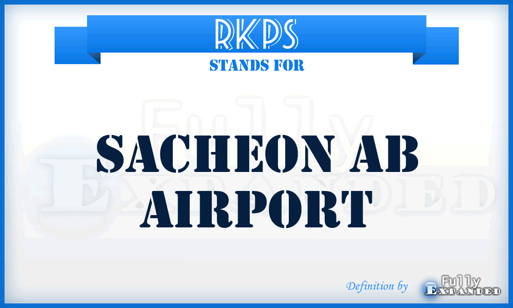 RKPS - Sacheon Ab airport