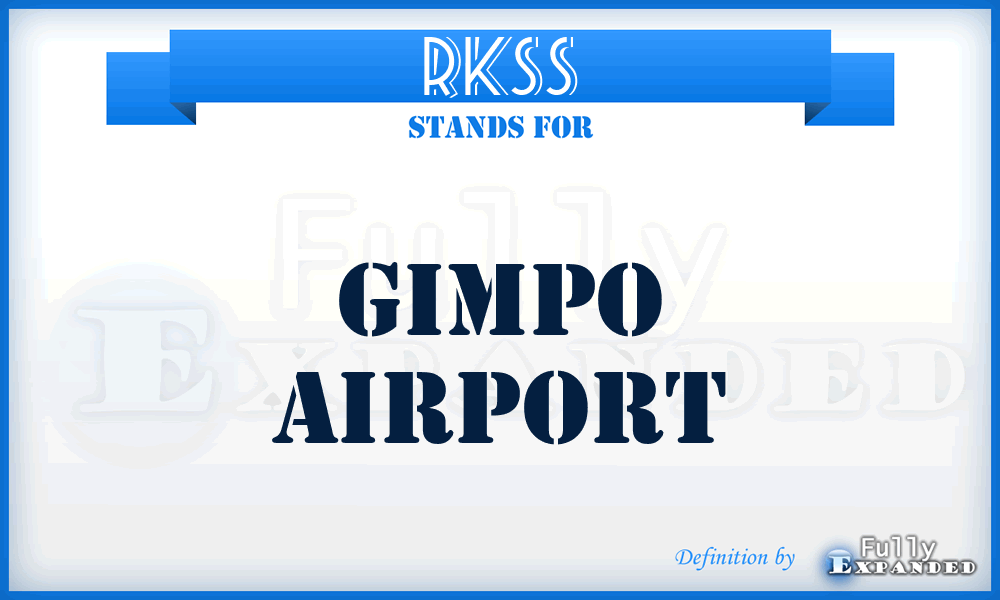 RKSS - Gimpo airport