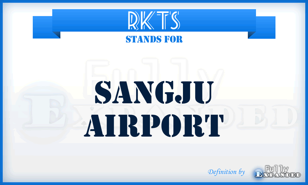 RKTS - Sangju airport
