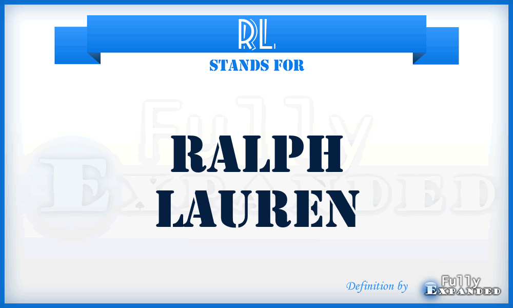 RL - Ralph Lauren