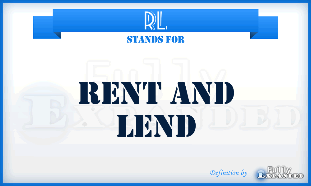 RL - Rent and Lend