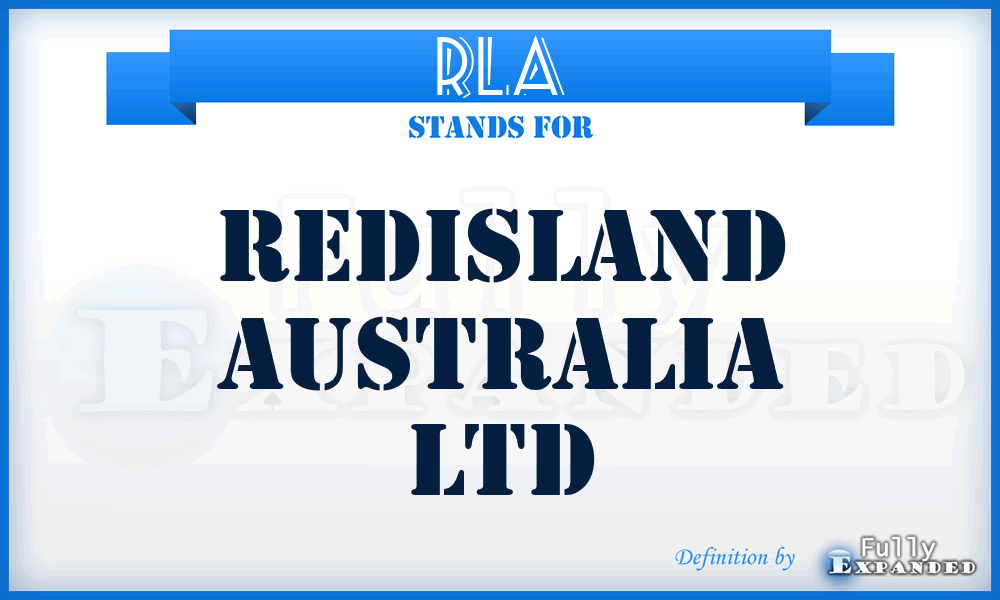 RLA - Redisland Australia Ltd