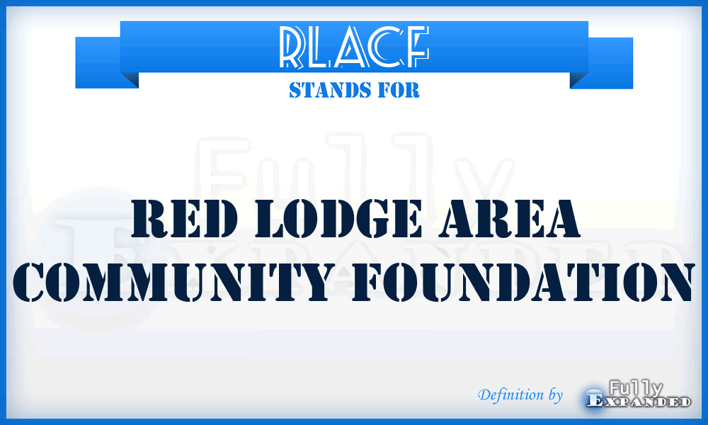 RLACF - Red Lodge Area Community Foundation