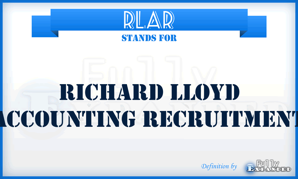 RLAR - Richard Lloyd Accounting Recruitment