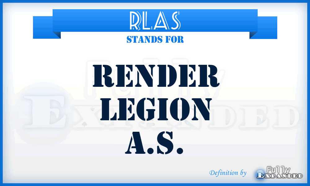 RLAS - Render Legion A.S.