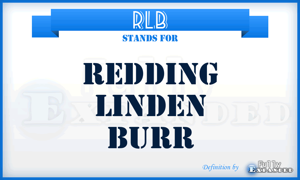 RLB - Redding Linden Burr