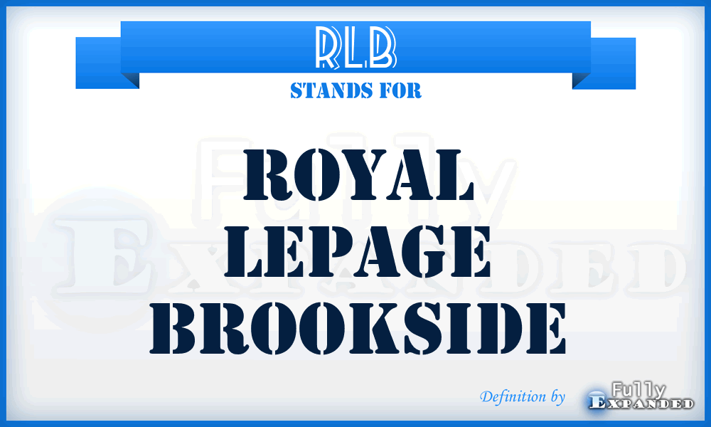 RLB - Royal Lepage Brookside