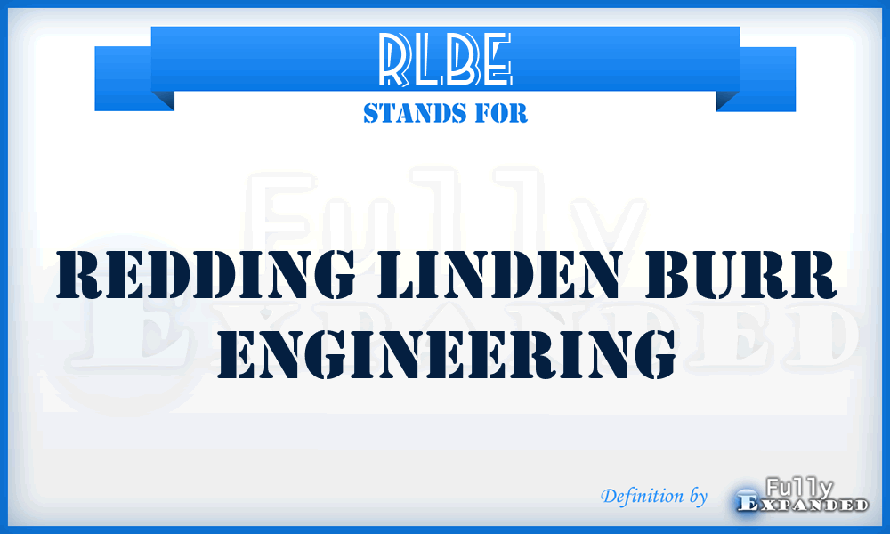 RLBE - Redding Linden Burr Engineering