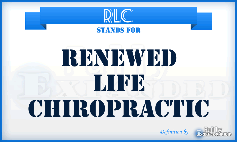 RLC - Renewed Life Chiropractic