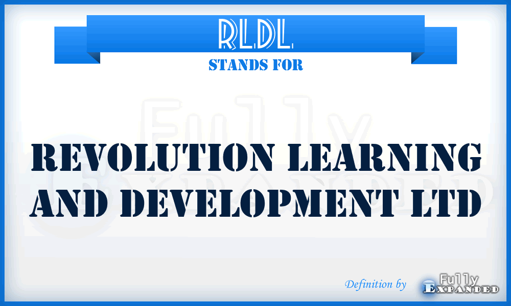 RLDL - Revolution Learning and Development Ltd