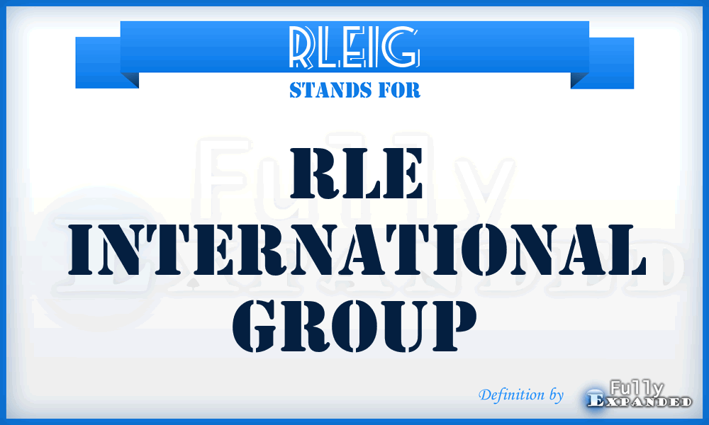 RLEIG - RLE International Group