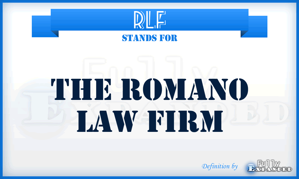 RLF - The Romano Law Firm