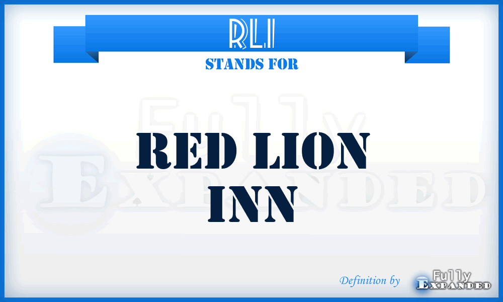 RLI - Red Lion Inn