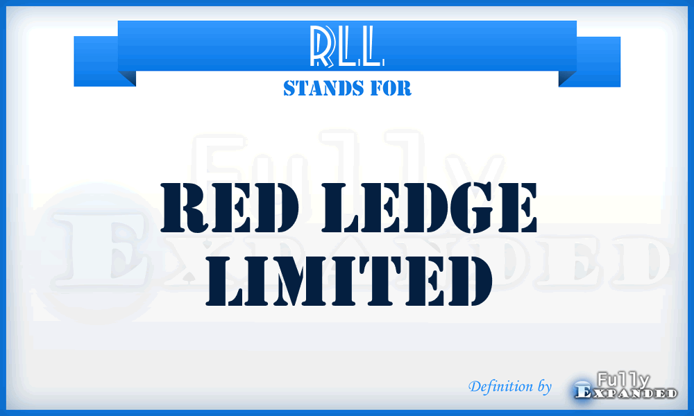 RLL - Red Ledge Limited